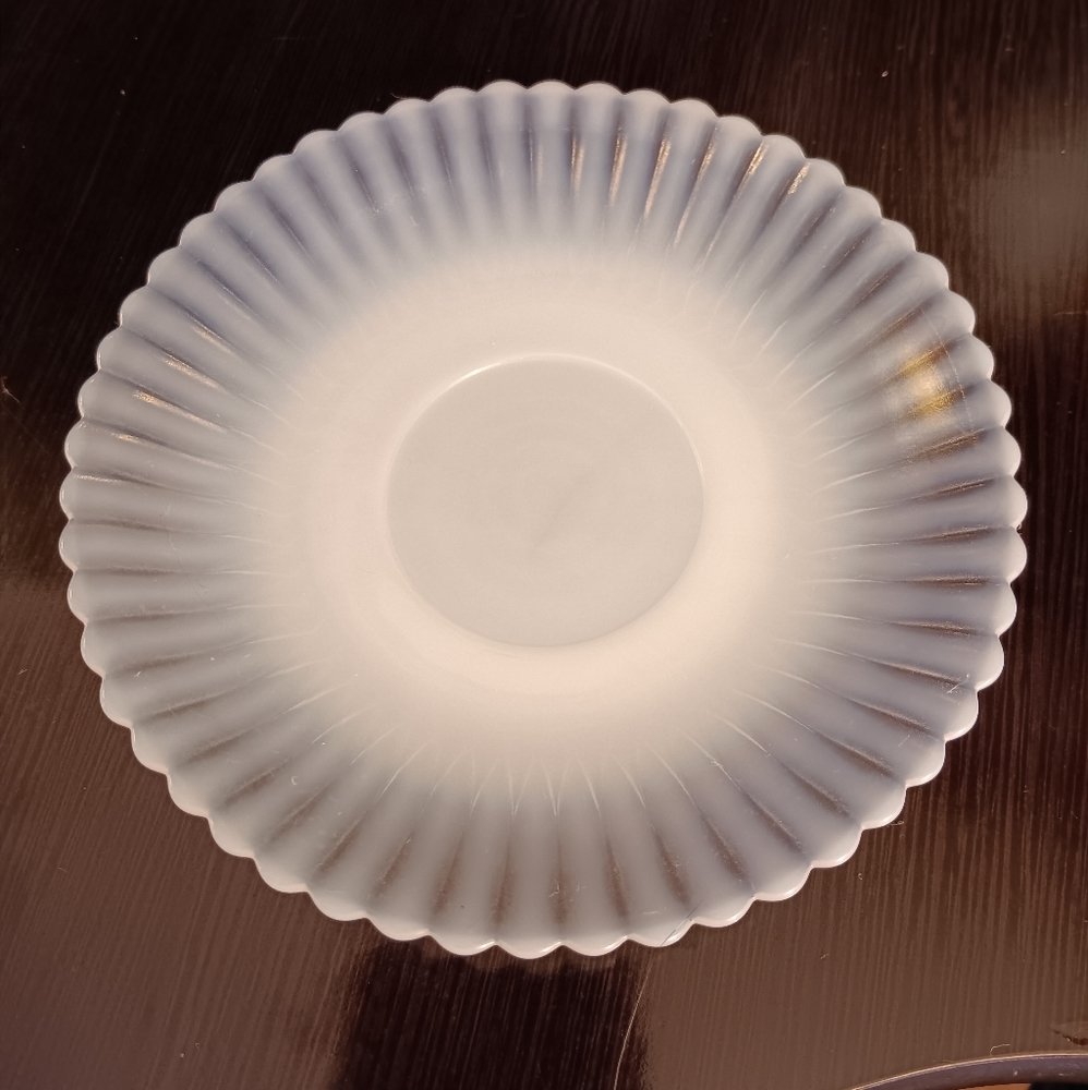 MACBETH EVANS MILK GLASS PLATE